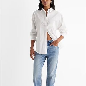 EXPRESS women’s white button down
